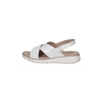 Sandale slingback de piele