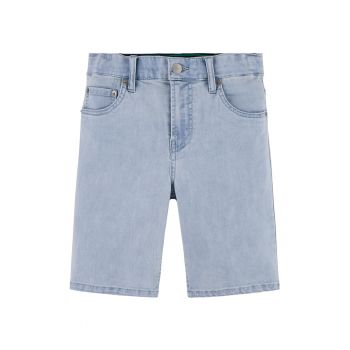 Bermude de denim cu talie medie de firma original