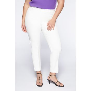 Pantaloni slim fit crop