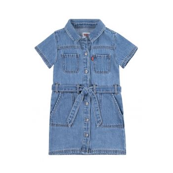 Rochie de denim cu cordon in talie de firma originala