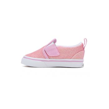 Tenisi slip-on cu aspect stralucitor de firma originali