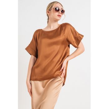 Bluza asimetrica din satin