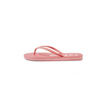 Papuci flip-flop cu logo contrastant pe brant Profile Logo