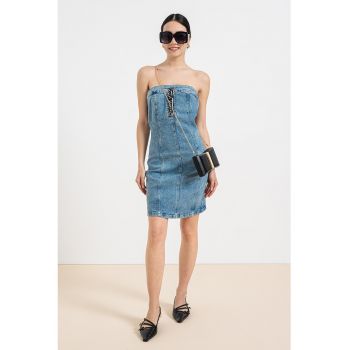 Rochie cambrata de denim