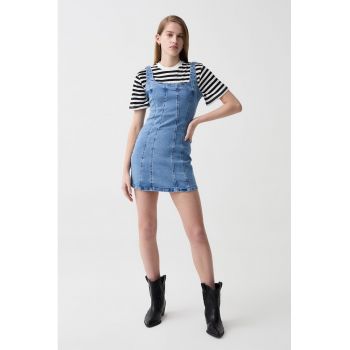 Rochie cambrata de denim