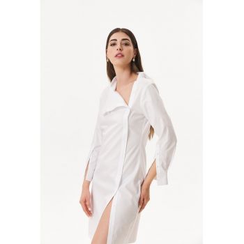 Rochie de bumbac cu nasturi