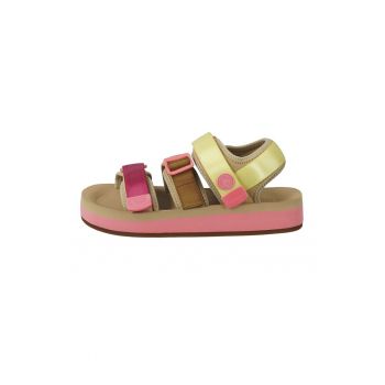 Sandale din material textil cu inchidere velcro