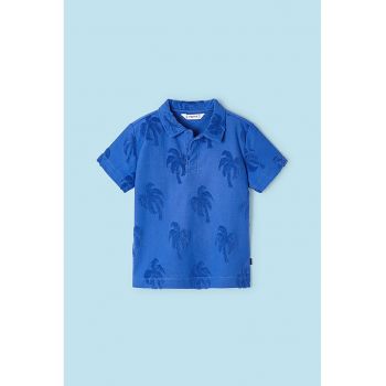 Tricou polo cu model tropical