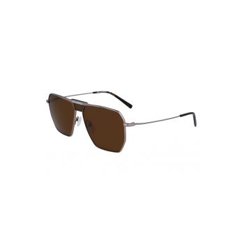 Ochelari de soare aviator cu rama metalica