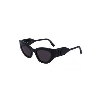 Ochelari de soare cat-eye cu lentile uni