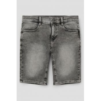 Pantaloni scurti de denim cu 4 buzunare