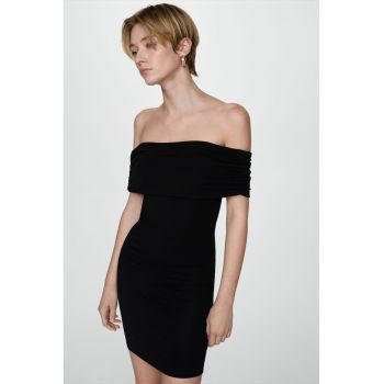 Rochie cu decolteu pe umeri Bardot