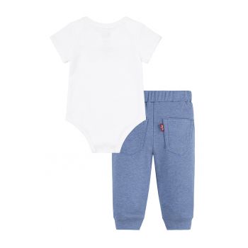 Set de body din bumbac organic si pantaloni de trening