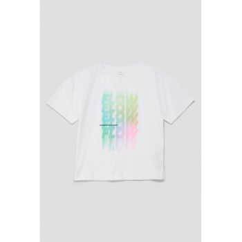Tricou de bumbac cu text