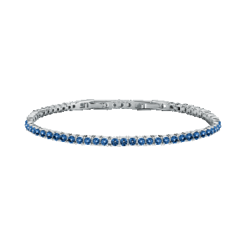 Brățară Tesori tennis albastru Safir, ajustabilă de 17,5 cm + extensie de 1,75 cm, Morellato