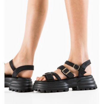 Sandale dama Rochan Negre