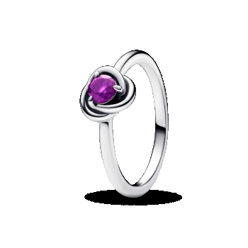 Inel Cercul eternității în nuanța violet de firma original