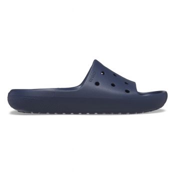 Papuci Crocs Classic Slide V2 Albastru - Navy ieftini