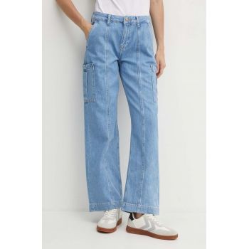 Pepe Jeans jeansi LOOSE ST JEANS HW WORKER femei high waist, PL204715