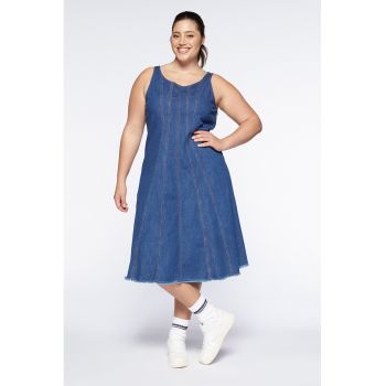 Rochie de denim cu croiala A