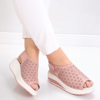sandale dama Roz din piele naturala tobia ieftine