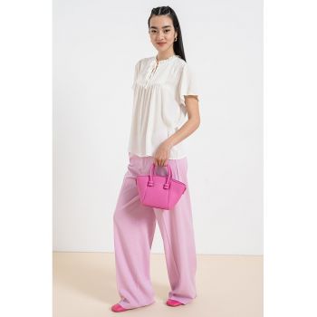Bluza texturata cu maneci scurte Lima Life