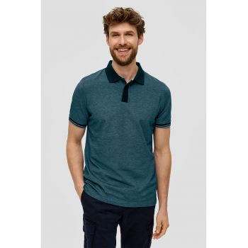 Tricou polo regular fit din amestec de modal ieftin