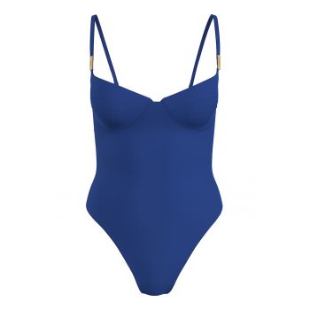 Costum de baie intreg cu burete si decupaj