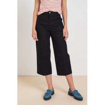 Pantaloni culotte cu talie inalta