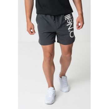 Pantaloni scurti de baie cu snur si logo