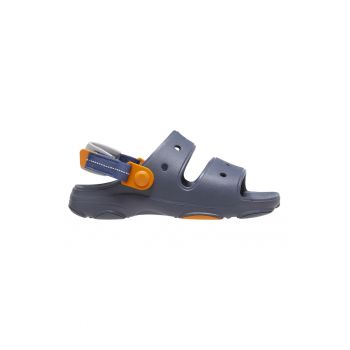 Saboti slingback cu model uni si velcro