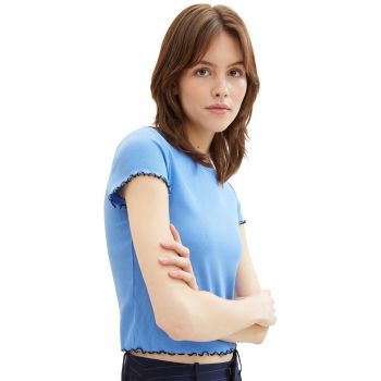 Tricou crop striat