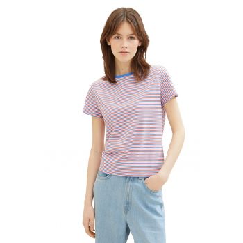 Tricou de bumbac cu model in dungi