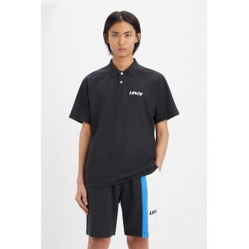 Tricou polo lejer cu logo