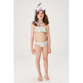 Costum de baie cu model floral la reducere