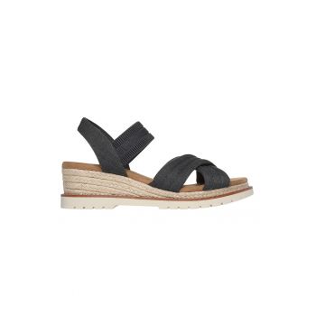 Sandale-espadrile cu talpa wedge