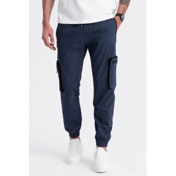 Pantaloni cargo cu mansete elastice