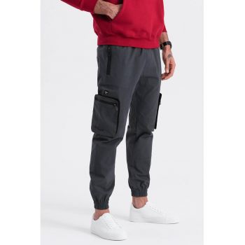 Pantaloni cargo cu mansete elastice