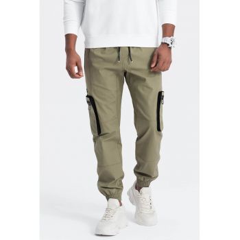 Pantaloni cargo cu mansete elastice