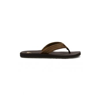 Papuci flip-flop de piele intoarsa Carver