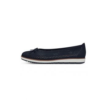 Balerini de piele cu model cu decupaje ieftini