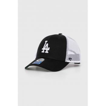 47 brand șapcă de baseball pentru copii MLB Los Angeles Dodgers Branson culoarea negru, cu imprimeu, BBRANS12CTP