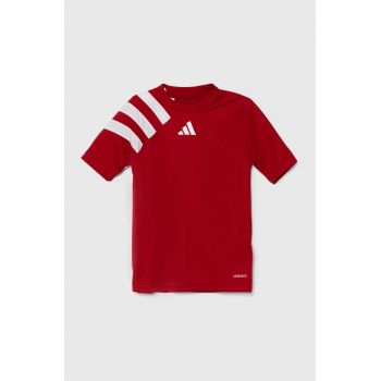 adidas Performance tricou copii FORTORE23 JSY Y culoarea rosu, cu imprimeu, IK5744 de firma original