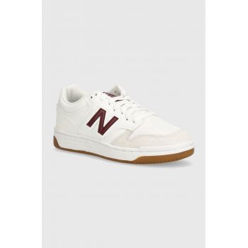 New Balance sneakers pentru copii GSB480FT culoarea alb