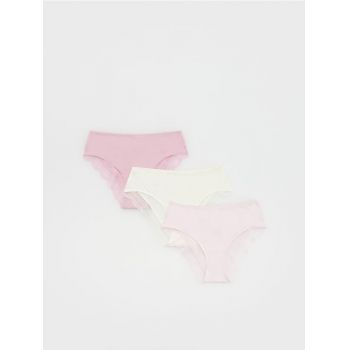 Reserved - Set de 3 perechi de chiloți bikini - roz-pastel