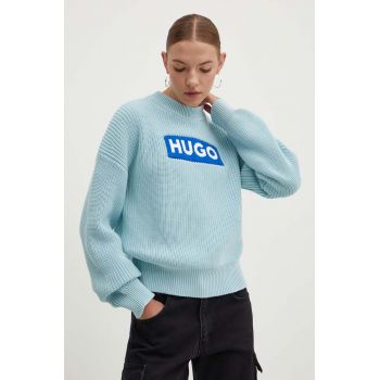 Hugo Blue pulover de bumbac călduros, 50514300