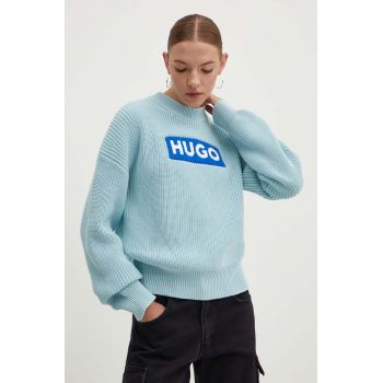 Hugo Blue pulover de bumbac călduros, 50514300
