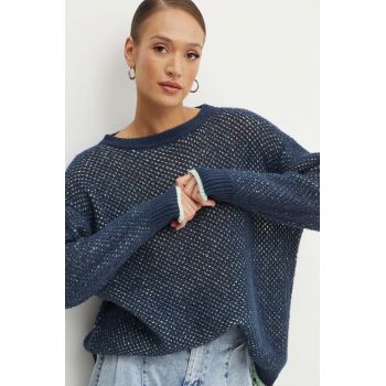 MAX&Co. pulover femei, culoarea albastru marin, 2416361042200