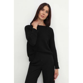 MAX&Co. pulover femei, culoarea negru, light, 2416361053200