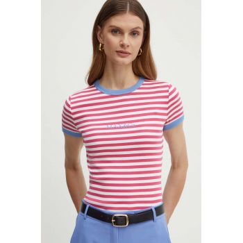 MAX&Co. tricou din bumbac femei, culoarea roz, 2416971023200
